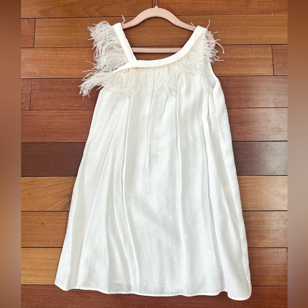 ZARA SPECIAL EDITION FEATHERS DRESS SIZE 7Y
